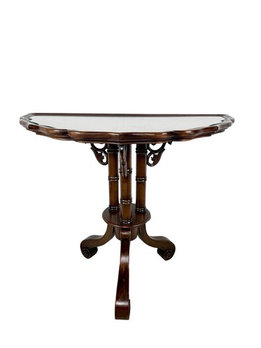 Vintage demilune console table - demilune,